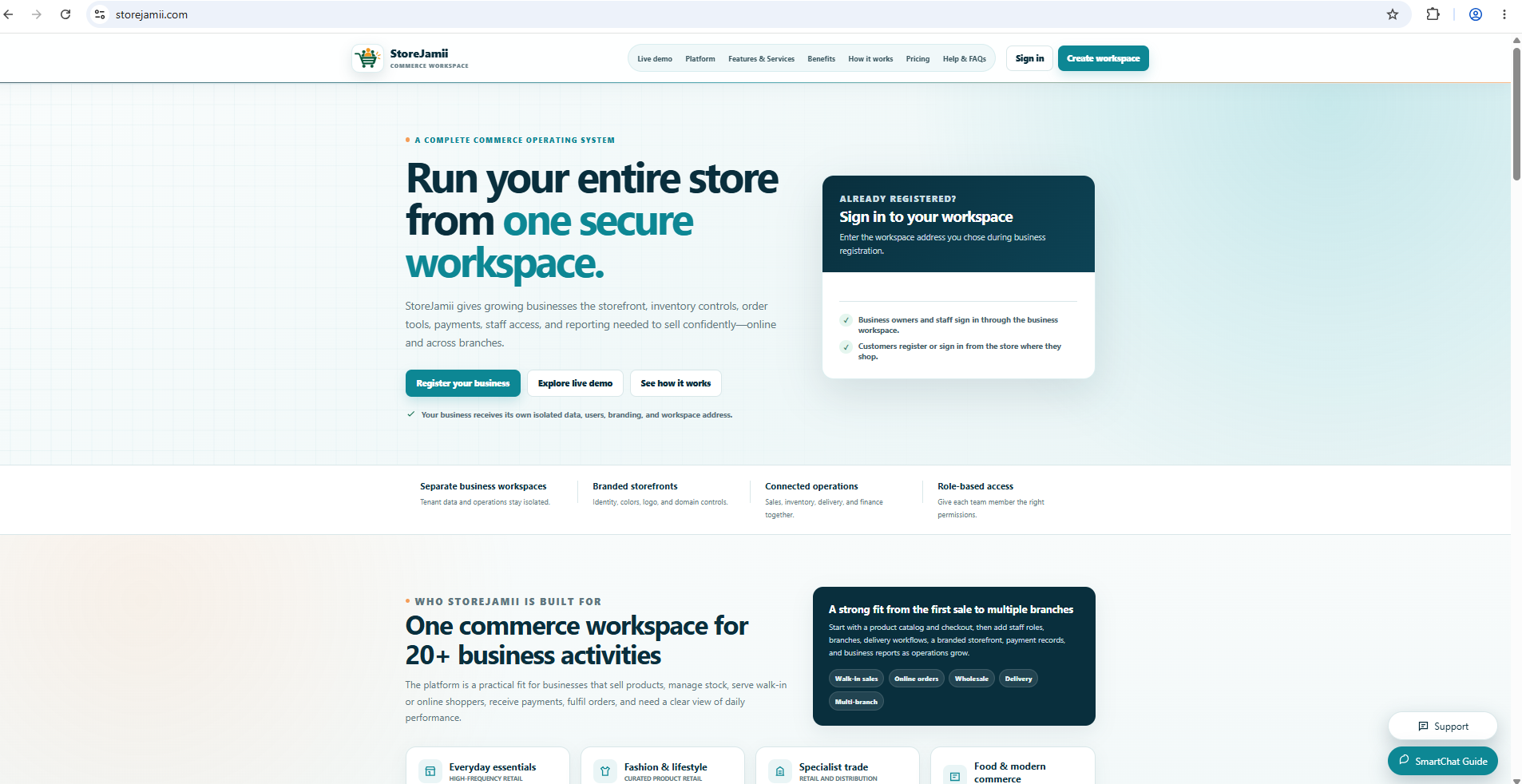 A complete commerce operating system
